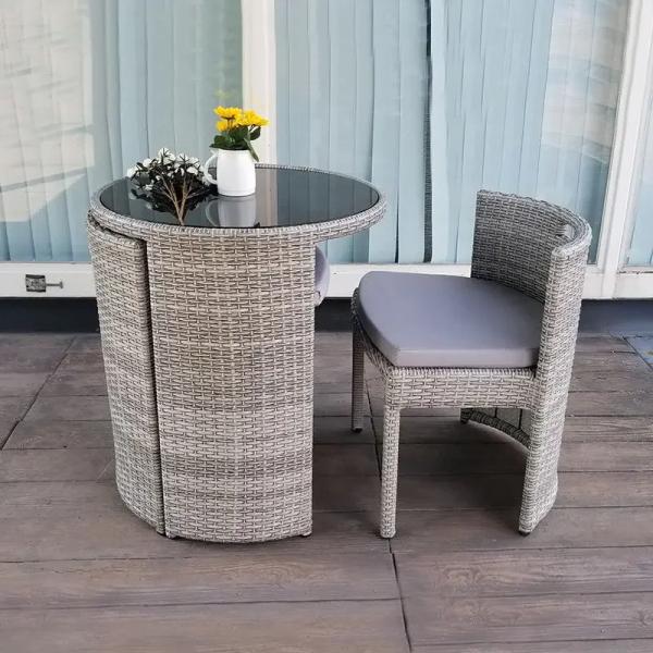 Nesting set of 2 chairs and a table